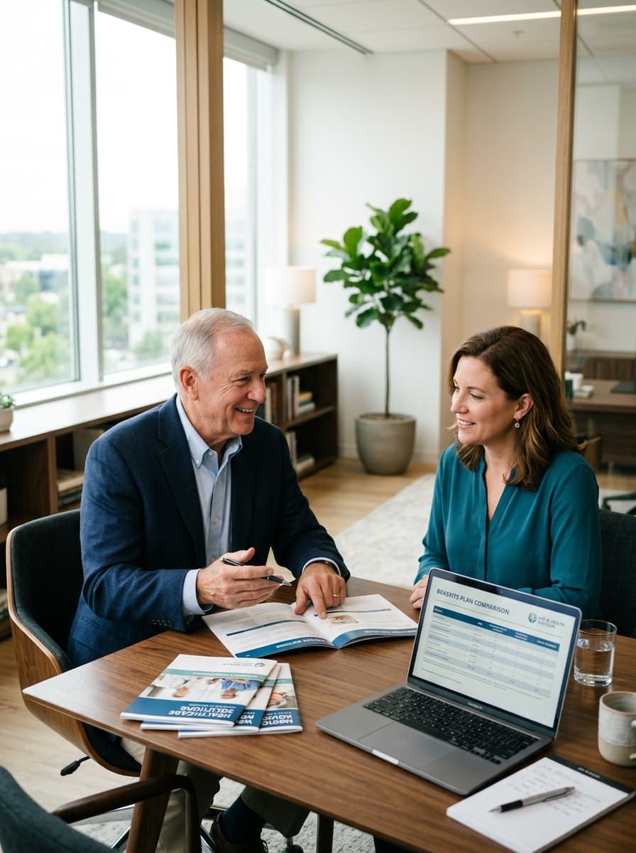 Chris Pallas providing personalized healthcare and insurance consultation