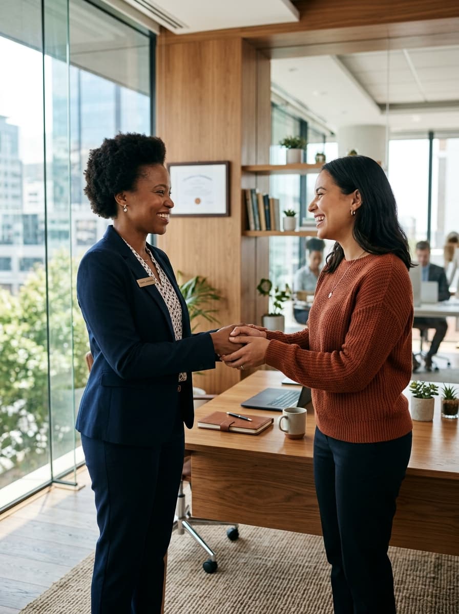 Dedicated healthcare benefits advisor consulting with a client